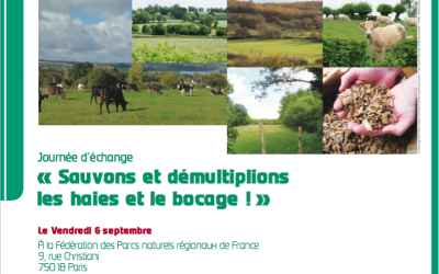 “Sauvons et démultiplions les haies et le bocage” – vendredi 6 septembre 2019 à Paris