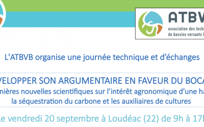 Journée technique et d’échanges : Développer son argumentaire en faveur du bocage | ATBVB – le 20 septembre à Loudéac (22)