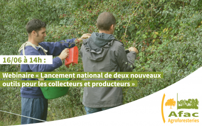 Webinaire “Lancement national de deux nouveaux outils pour les collecteurs et producteurs” – 16/06 – 14h00 à 15h30